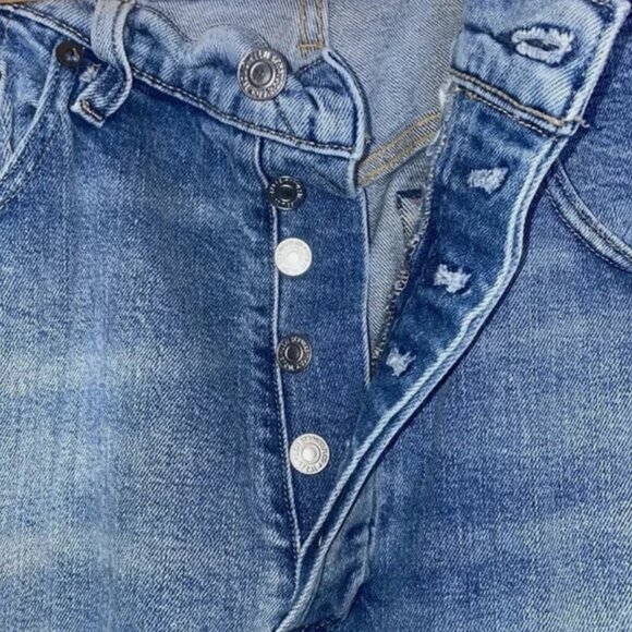 (Rare Vintage) Levi’s Made & Crafted 501 Selvedge Patchwork Jeans - 30/31x32 - Picture 6 of 9